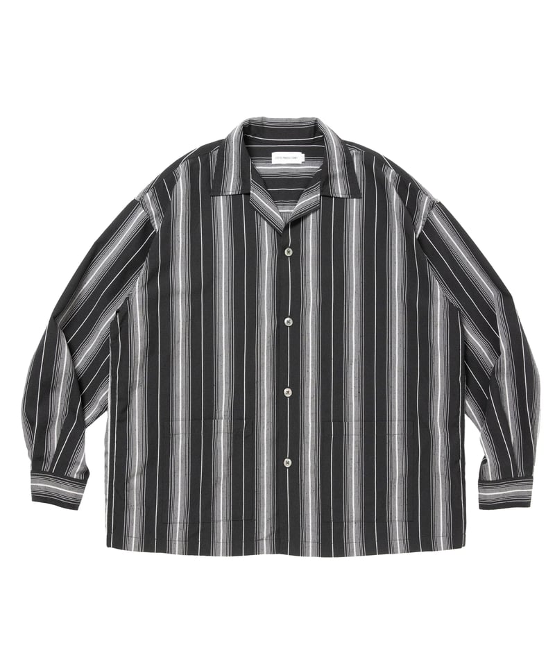 トップス Dobby Chain Stripe L/S Cavana Shirt COOTIE | Dobby Chain Stripe L/S Cavana Shirt |