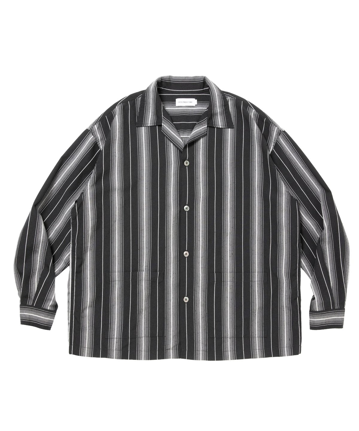 トップス Dobby Chain Stripe L/S Cavana Shirt COOTIE | Dobby Chain Stripe L/S Cavana Shirt |
