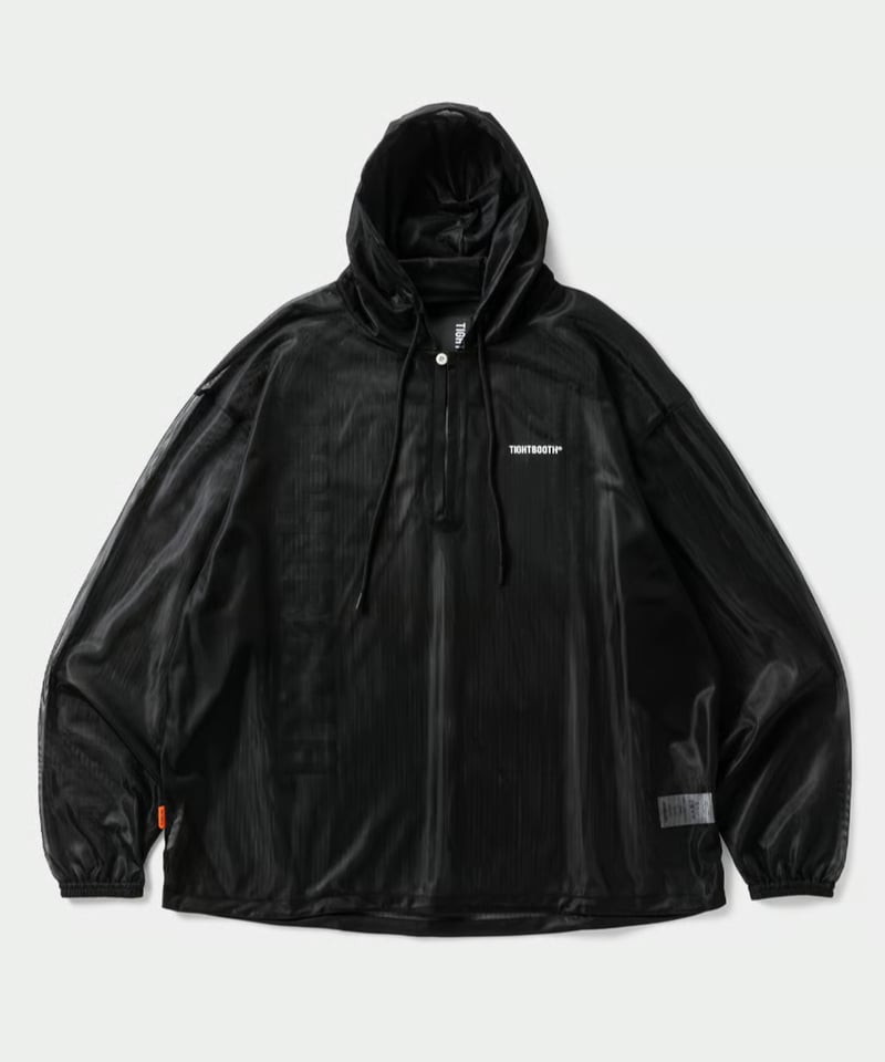 TIGHTBOOTH | TBPR / LABEL LOGO SHEER PARKA | Bl