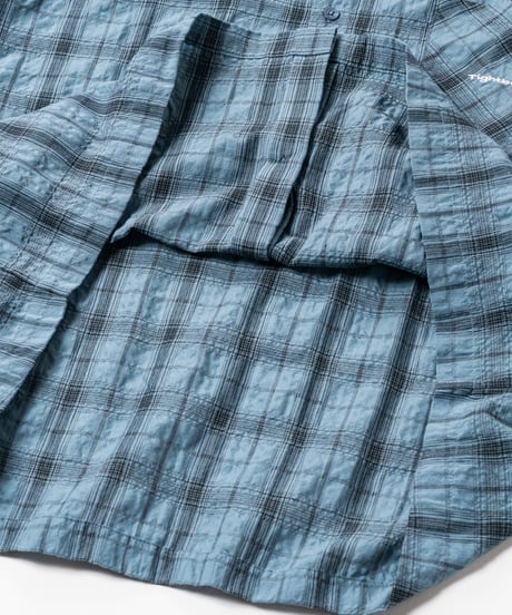 TIGHTBOOTH | TBPR / PLAID S/S SHIRT | Sax