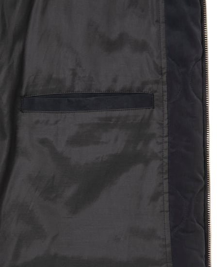 𝐂𝐎𝐎𝐓𝐈𝐄 | Cu/Ny Satin Vietnam Liner Jacket | Black