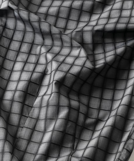 TIGHTBOOTH | PLAID LIGHT BALLOON PANTS | BLACK