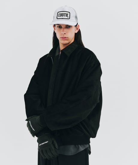 𝐂𝐎𝐎𝐓𝐈𝐄 | Stripe Broad 5 Panel Mesh Cap | White
