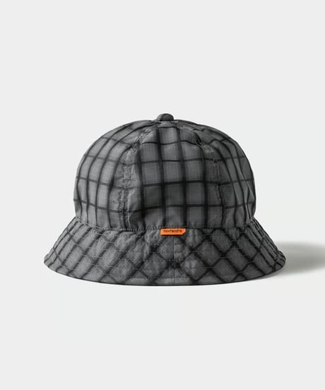 TIGHTBOOTH | EMBOSS PLAID HAT | BLACK
