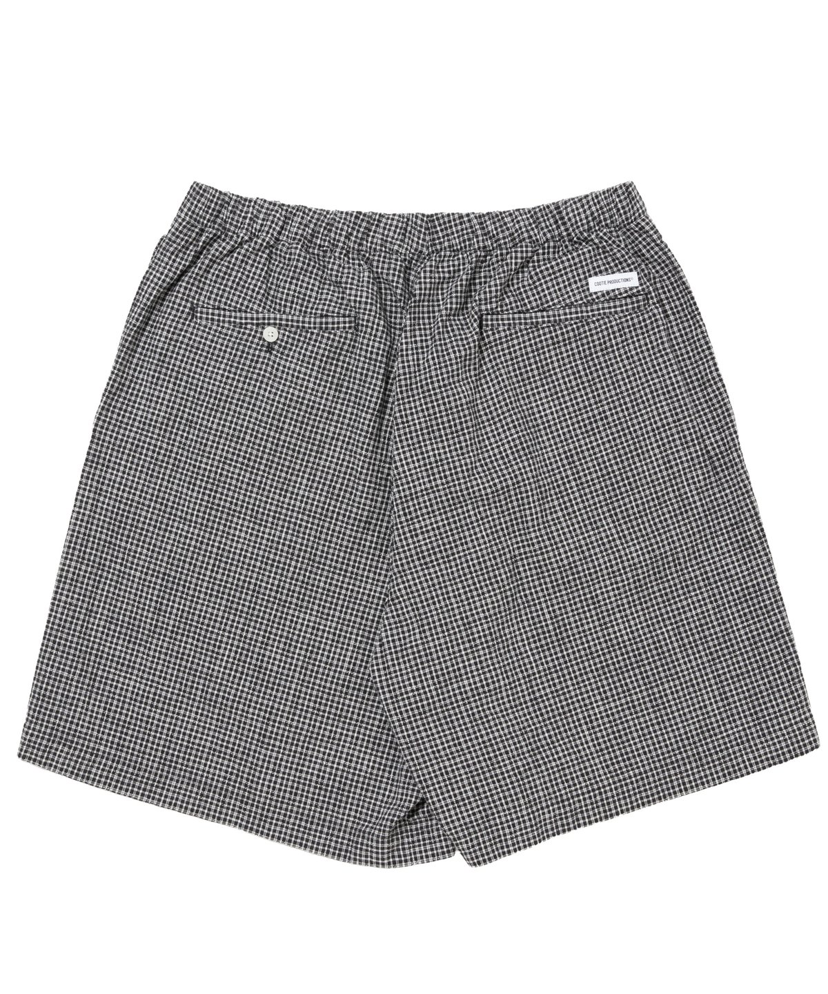 COOTIE | Dobby Gingham Check Easy Shorts | Blac