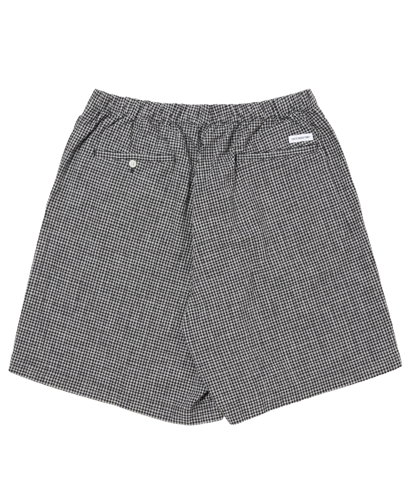 𝐂𝐎𝐎𝐓𝐈𝐄 | Dobby Gingham Check Easy Shorts | Blac