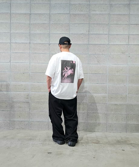 COOTIE | Print S/S Tee ( Pink 14 ) | White