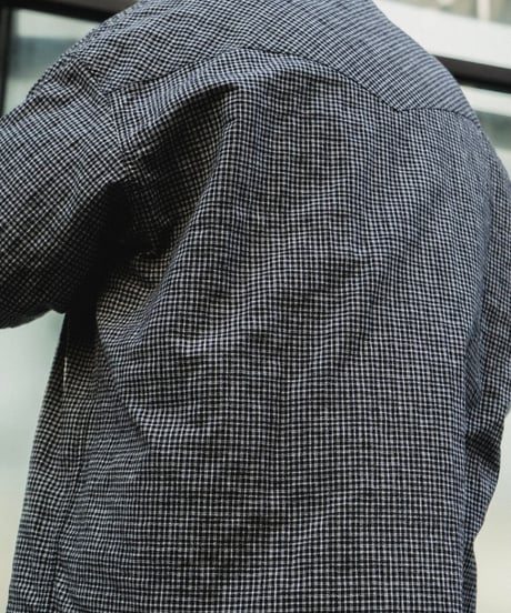 COOTIE | Dobby Gingham Check S/S Western Shirt | Black