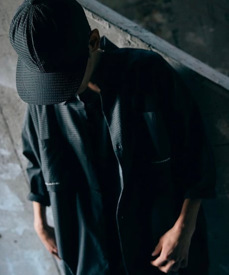 TIGHTBOOTH | TBPR / SEERSUCKER ROLL UP SHIRT | Gray