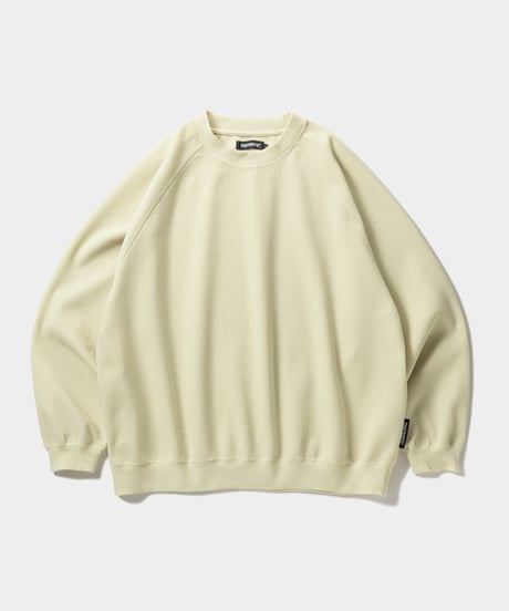 TIGHTBOOTH | TBPR / WAFFLE CREW KNIT | Cream