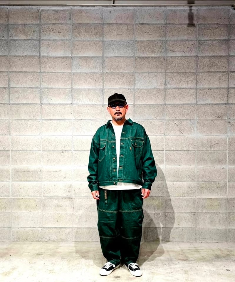 TIGHTBOOTH | DENIM BALLOON PANTS | Dark Green |