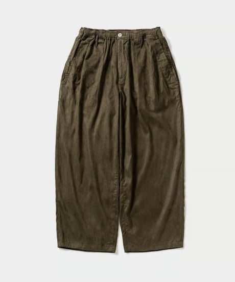TIGHTBOOTH | SUEDE BAGGY PANTS | OLIVE