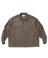 𝐂𝐎𝐎𝐓𝐈𝐄 | Wool Flano L/S Work Shirt | Ash Brown
