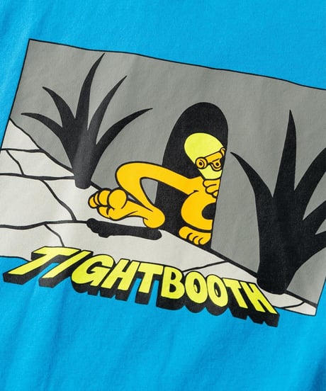 TIGHTBOOTH | BIG YELLOW 3/4 SLEEVE T-SHIRT | BLACK