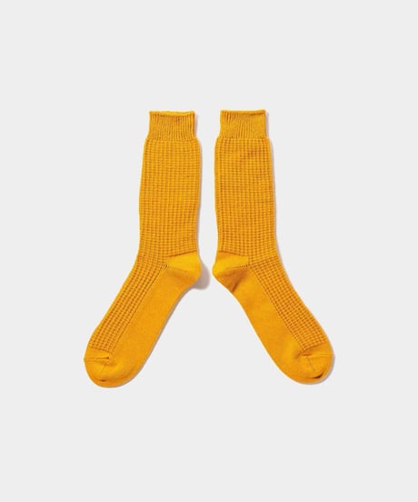 TIGHTBOOTH | WAFFLE SOCKS | MUSTARD