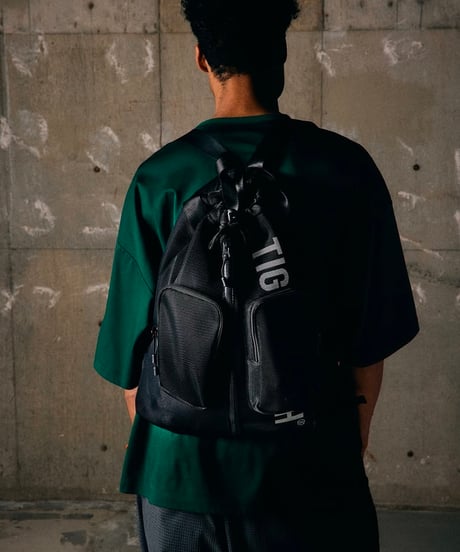 TIGHTBOOTH | TBPR / LOGO MESH KNAPSACK | Gray