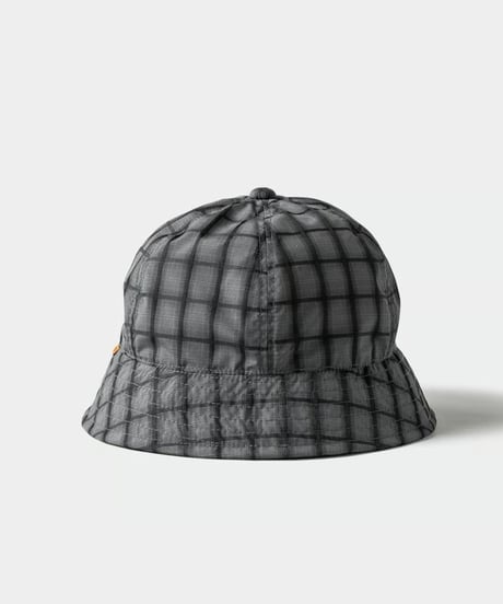 TIGHTBOOTH | EMBOSS PLAID HAT | BLACK