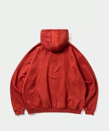 TIGHTBOOTH | SUEDE HOODIE | RED