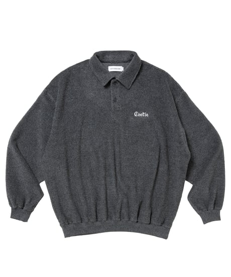𝐂𝐎𝐎𝐓𝐈𝐄 | T/C Heavy Pile Polo Pulover | Heather Gray