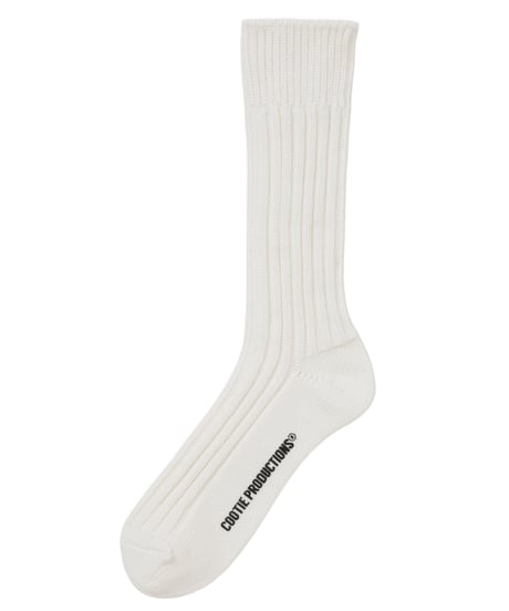𝐂𝐎𝐎𝐓𝐈𝐄 | Lowgauge Middle Socks | White