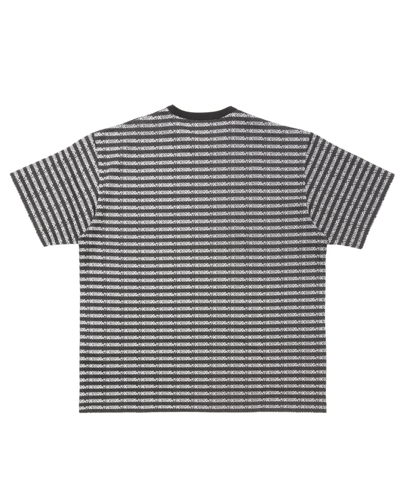 COOTIE | Supima Jacquard Border S/S Tee | Black