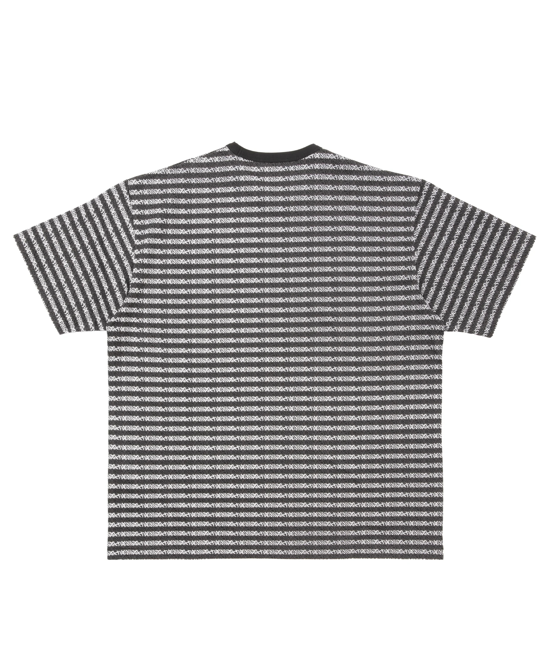 𝐂𝐎𝐎𝐓𝐈𝐄 | Supima Jacquard Border S/S Tee | Black 𝐂𝐎𝐎𝐓𝐈𝐄 | Supima Jacquard Border S/S Tee | Black