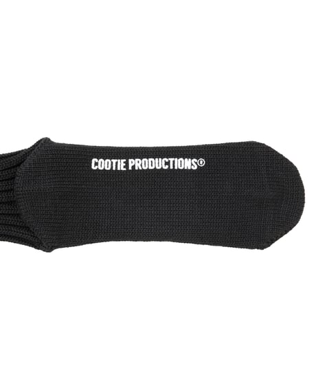 COOTIE | Lowgauge Middle Socks | Black