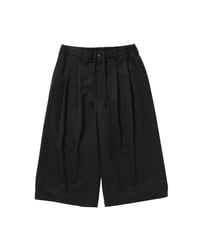 𝐂𝐎𝐎𝐓𝐈𝐄 | Wool Gabardine Shin Cut Easy Trousers | Black
