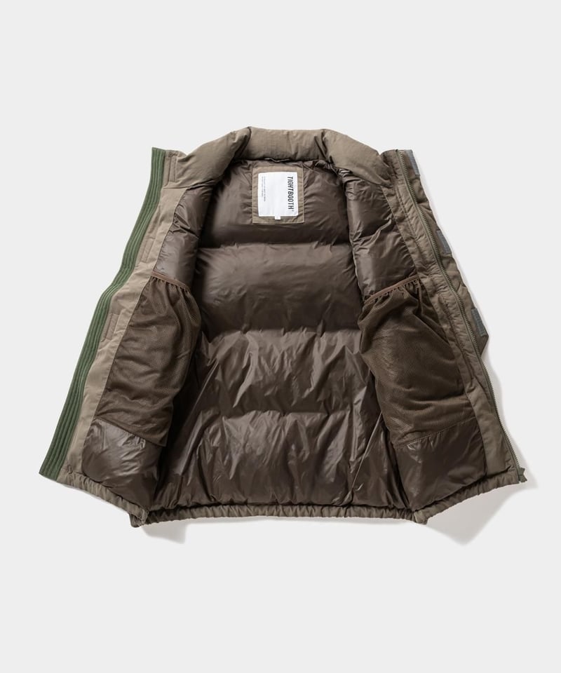 TIGHTBOOTH | PLAC DOWN VEST | OLIVE | Work In P