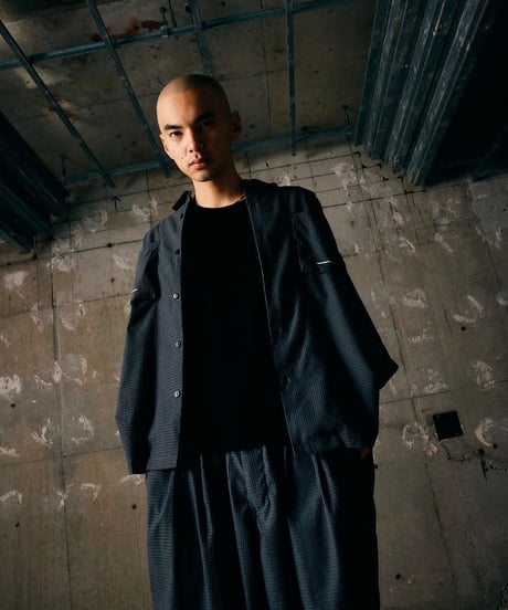 TIGHTBOOTH | TBPR / SEERSUCKER ROLL UP SHIRT | Gray