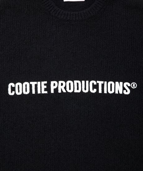 COOTIE | N/C Boucle Knit Crew | Black