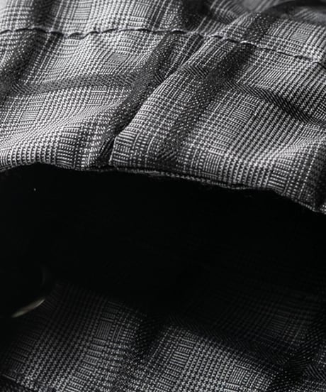 TIGHTBOOTH | PLAID LIGHT BALLOON PANTS | BLACK