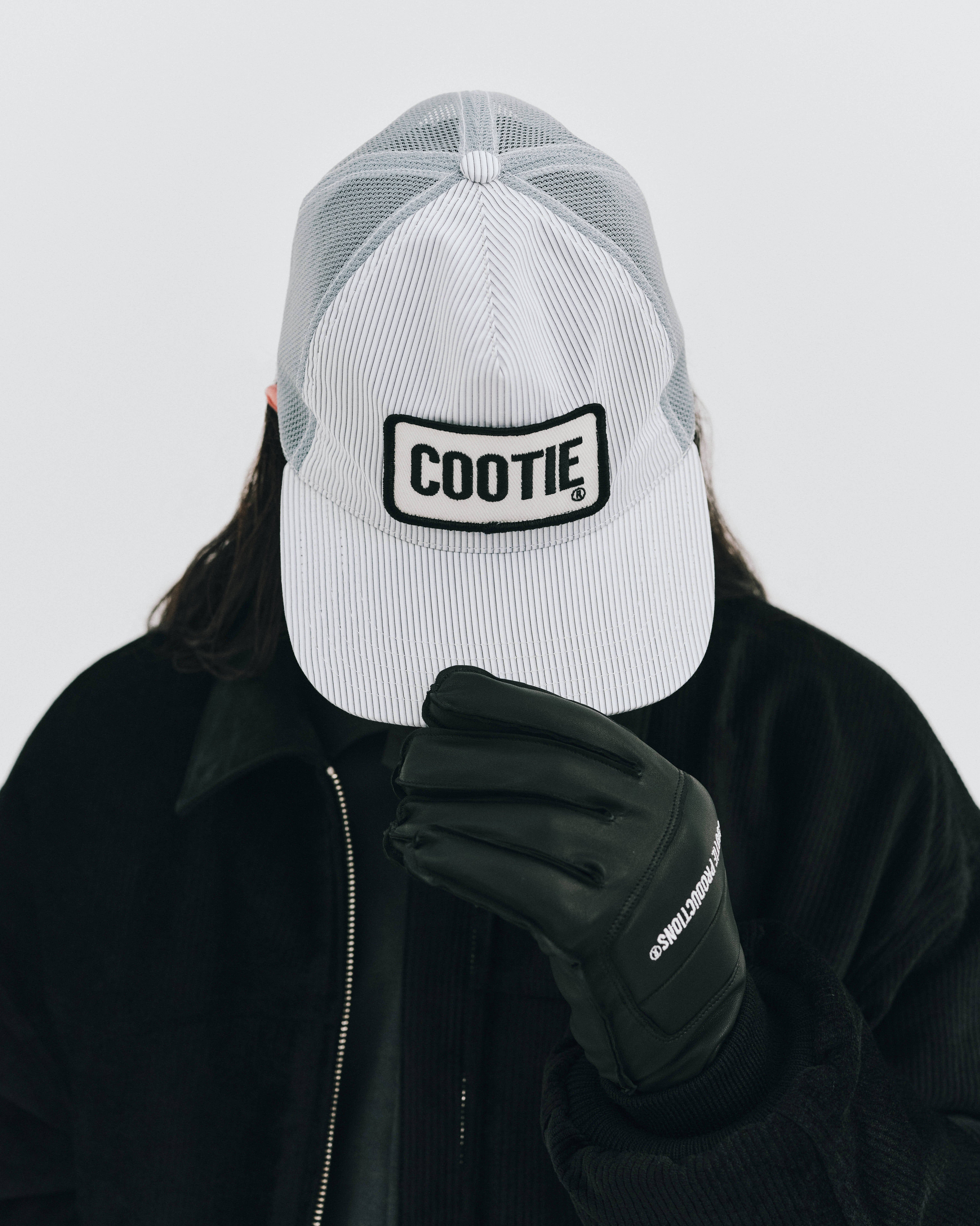 𝐂𝐎𝐎𝐓𝐈𝐄 | Stripe Broad 5 Panel Mesh Cap | Saxe |