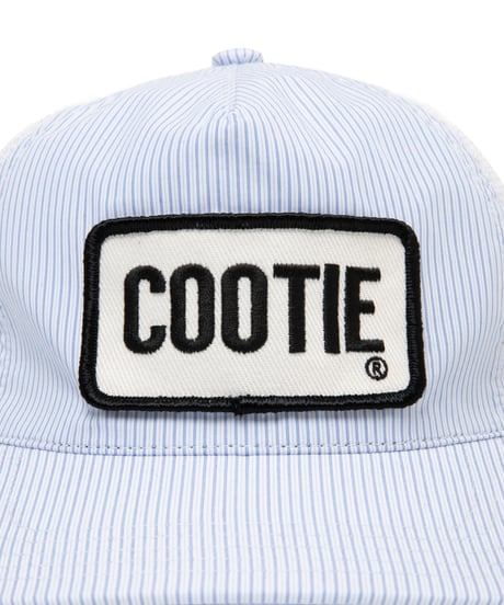 𝐂𝐎𝐎𝐓𝐈𝐄 | Stripe Broad 5 Panel Mesh Cap | Saxe