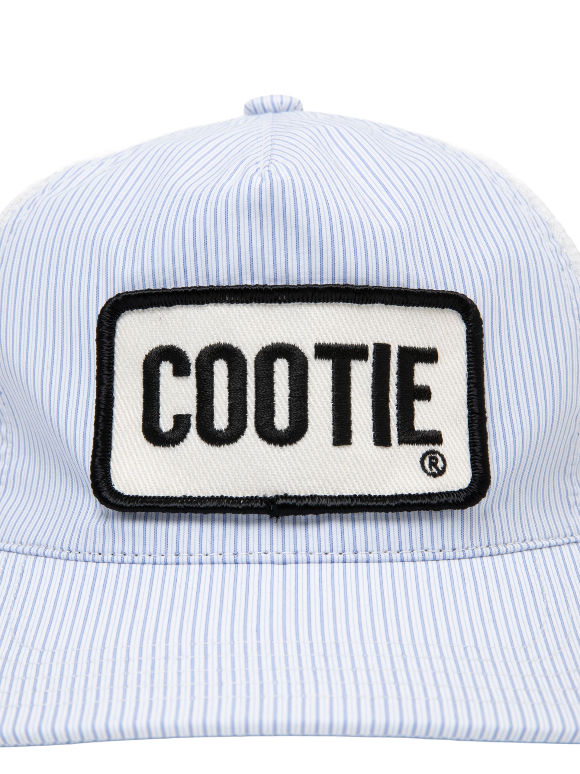 𝐂𝐎𝐎𝐓𝐈𝐄 | Stripe Broad 5 Panel Mesh Cap | Saxe |