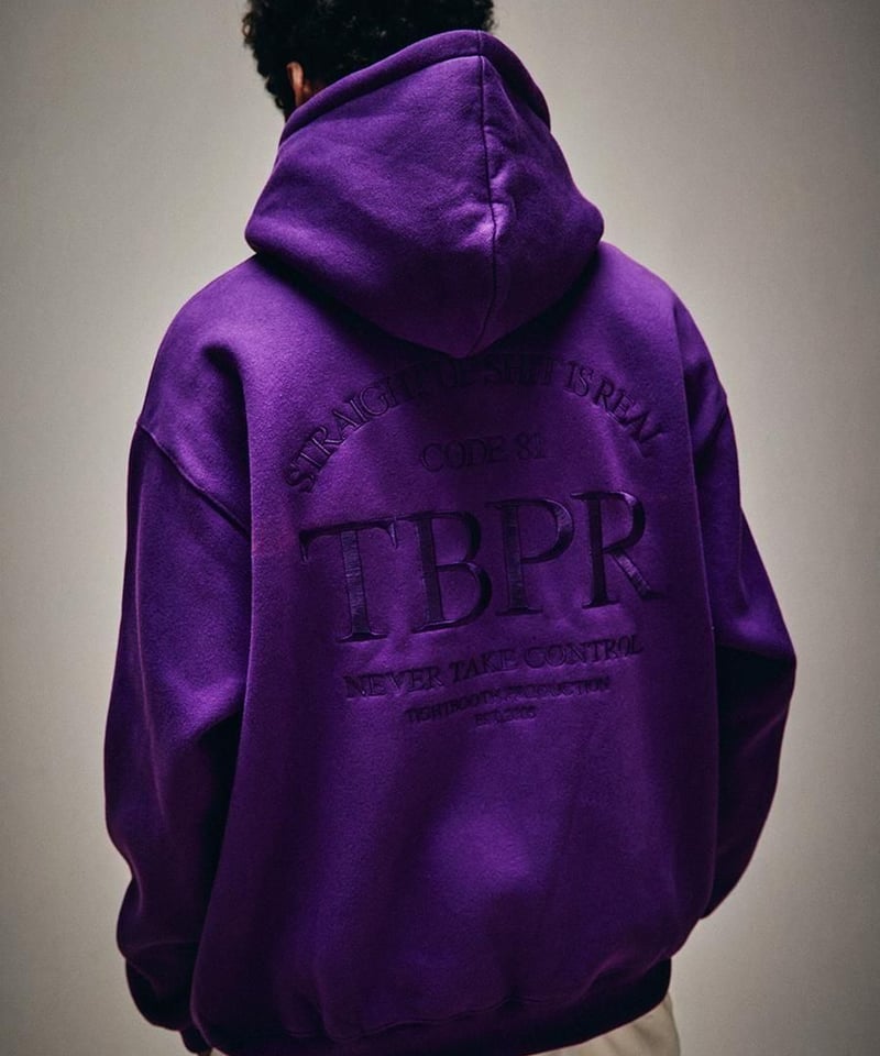 TIGHTBOOTH | STRAIGHT UP HOODIE | PURPLE | Work