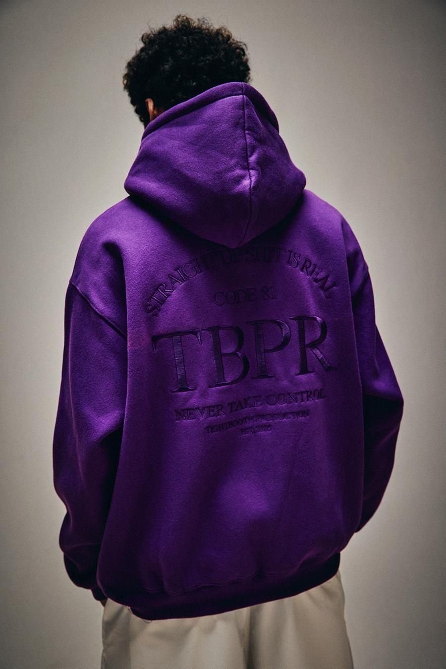 TIGHTBOOTH | STRAIGHT UP HOODIE | PURPLE | Work