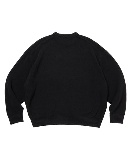 COOTIE | N/C Boucle Knit Crew | Black
