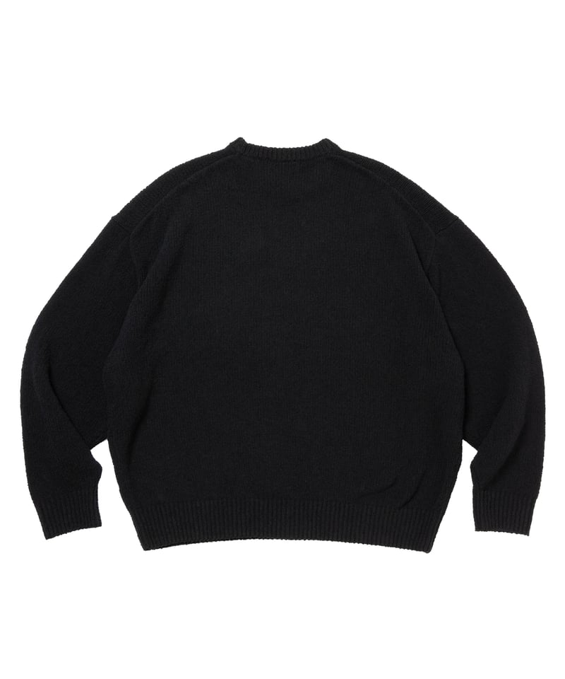𝐂𝐎𝐎𝐓𝐈𝐄 | N/C Boucle Knit Crew | Black | Work In