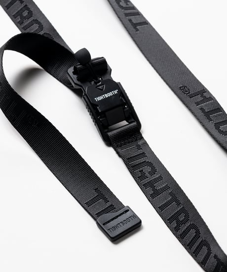TIGHTBOOTH | TBPR / JACQUARD LOGO BELT | Black