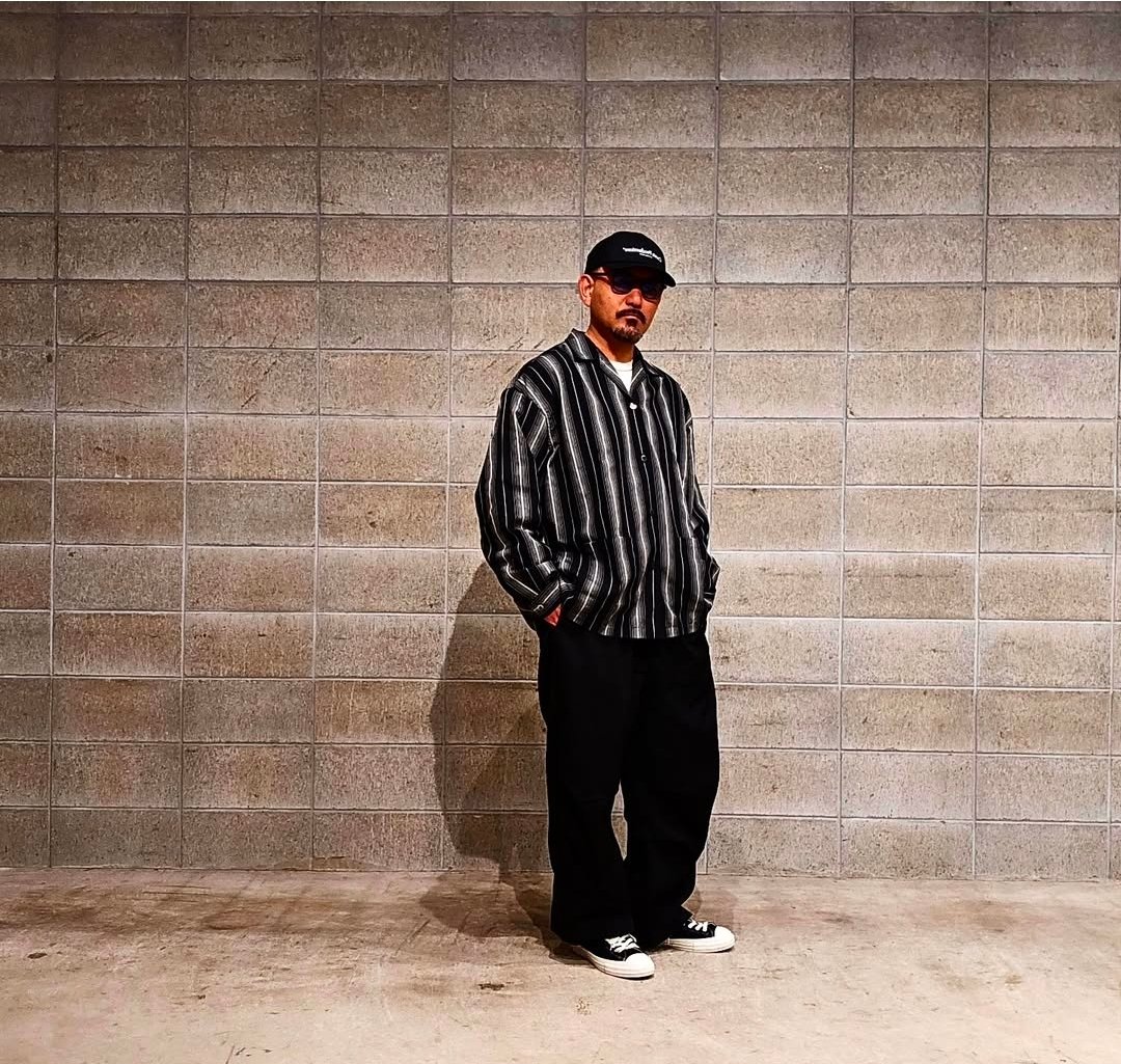 COOTIE | Dobby Chain Stripe L/S Cavana Shirt |