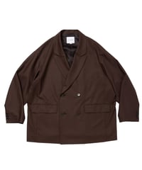 COOTIE | T/W Twill Double Breasted Jacket | Brown