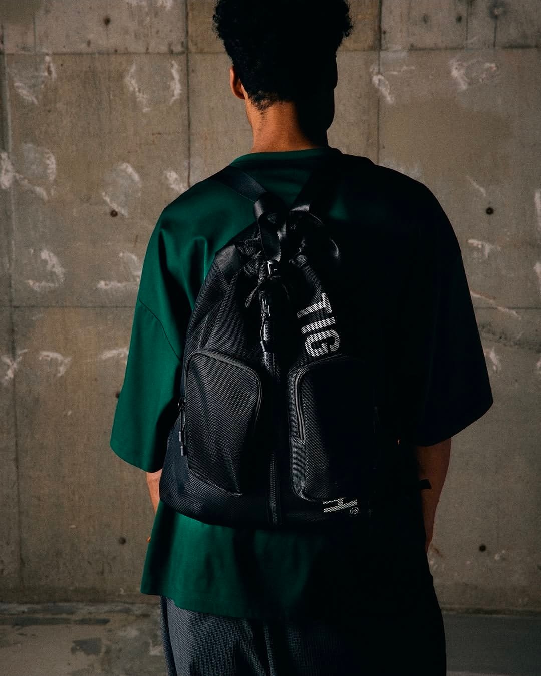 バッグ TIGHTBOOTH LOGO MESH BACKPACK TIGHTBOOTH | TBPR / LOGO MESH KNAPSACK | Black