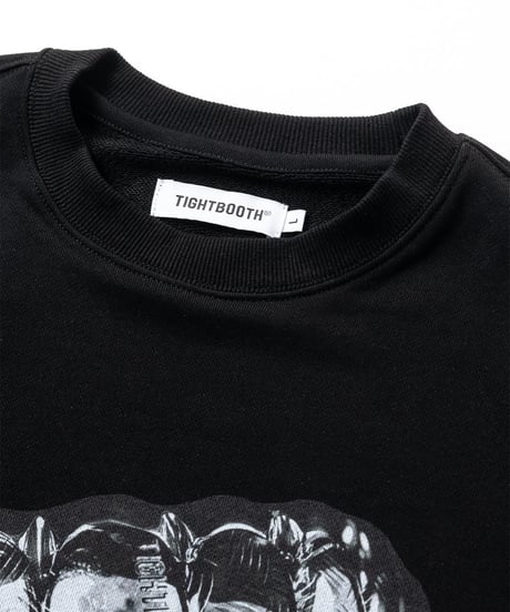 TIGHTBOOTH | GRILLS CREW SWEAT | BLACK