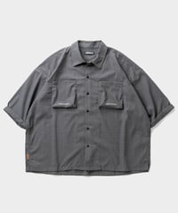 TIGHTBOOTH | TBPR / SEERSUCKER ROLL UP SHIRT | Gray