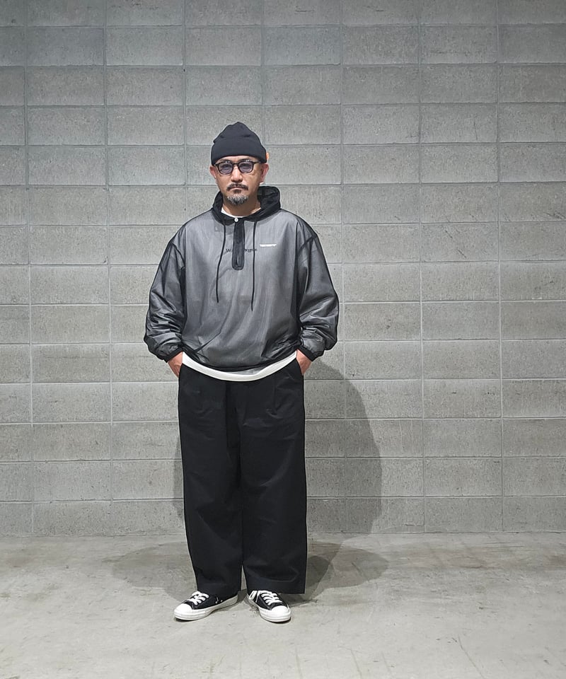 TIGHTBOOTH | TBPR / LABEL LOGO SHEER PARKA | Bl