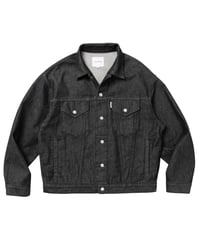 𝐂𝐎𝐎𝐓𝐈𝐄 | 12.5oz Denim Trucker Jacket | Black