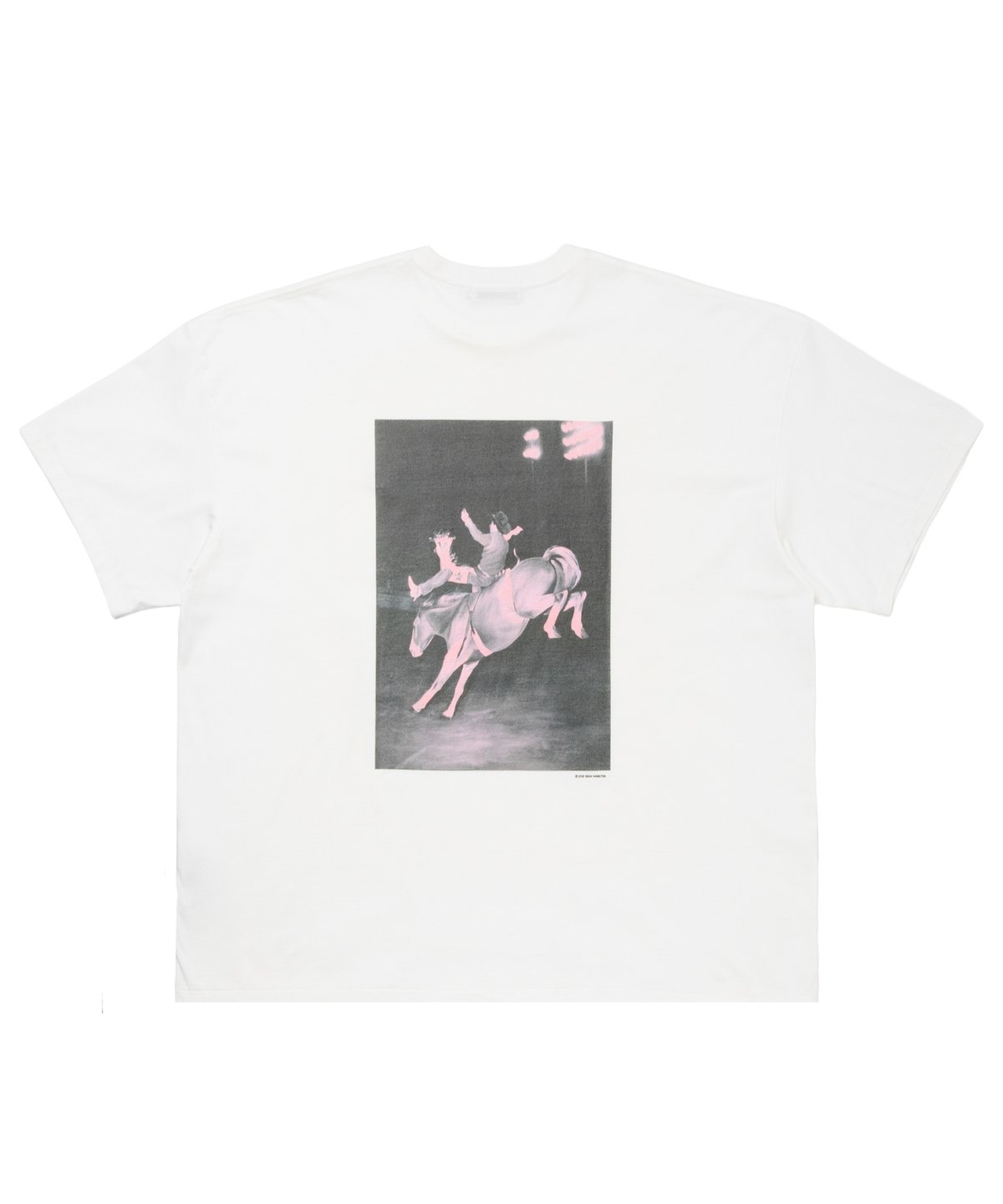 𝐂𝐎𝐎𝐓𝐈𝐄 | Print S/S Tee ( Pink 14 ) | White | Wo