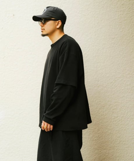 COOTIE | Degreasing Rough Waffle S/S Tee | Black