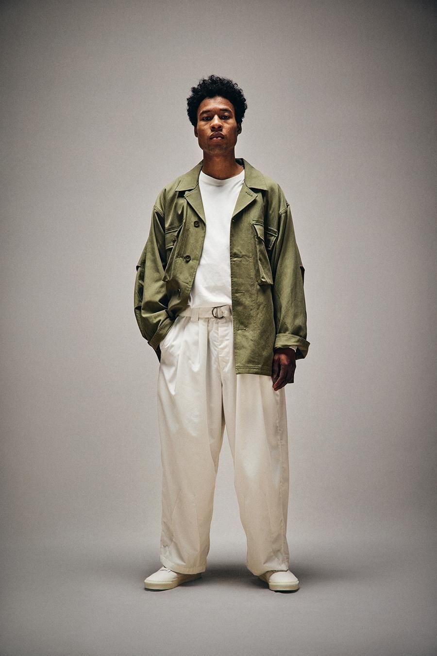 TIGHTBOOTH | BAGGY SLACKS | WHITE | Work In Pro